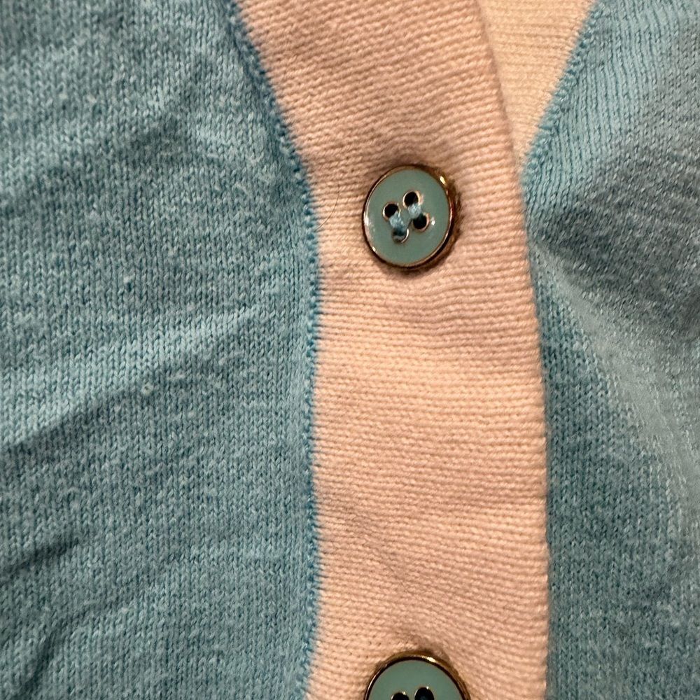 The Limited Sky Blue Cardigan with Ivory Accents - Picture 3 of 5